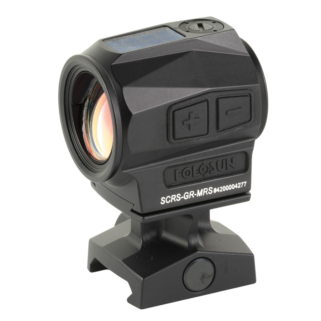 Holosun Technologies SCRS Green Dot Sight Non-Magnified Fits 509T Footprint Green Ring & 2 MOA Dot Black Solar with 2032 Battery 