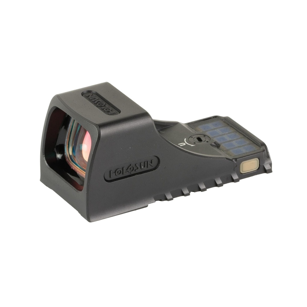 Holosun Technologies SCS Green Dot Sight Non-Magnified Fits CZ-P10 Handgun Green 2 MOA Dot Black Solar with Internal Battery 