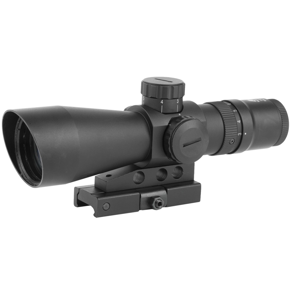 NcSTAR 3-9X42 Mark III Tactical Gen II 3-9X Magnification 42mm Objective Lens Mil Dot Reticle Black 