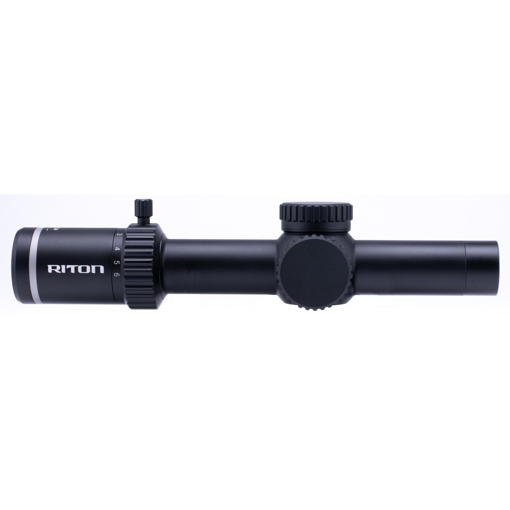 Riton Optics 5 Series Tactix Rifle Scope 1-10X24mm 3 OT Illuminated Reticle Black 