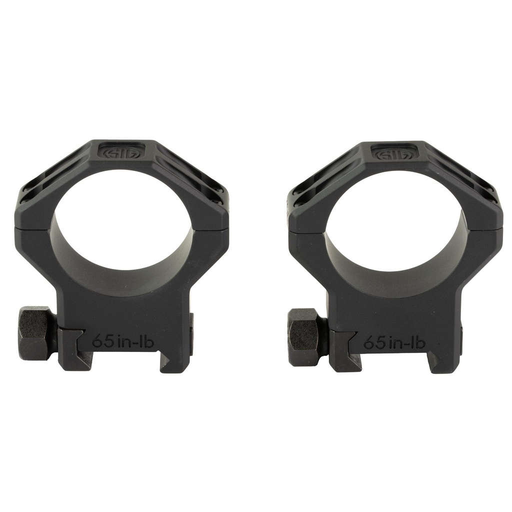 Sig Sauer Alpha6 Scope Ring Set 34mm Extra High 1.25" Height Anodized Finish Black Fits Picatinny 