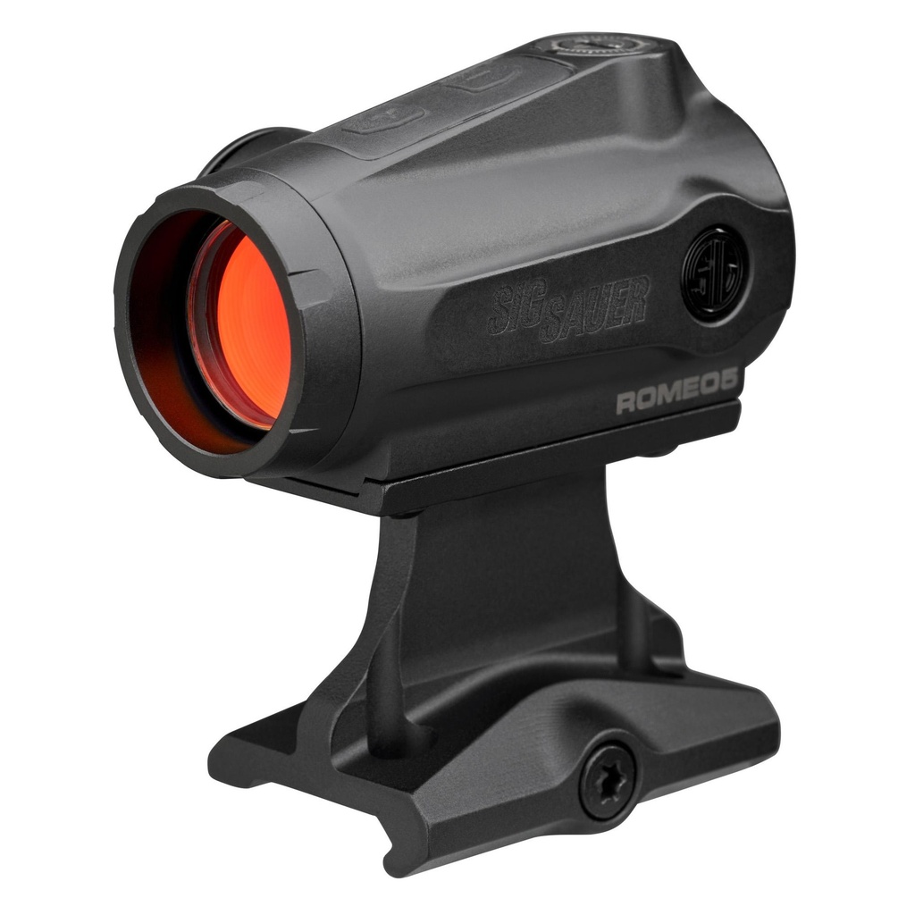 Sig Sauer, ROMEO5 GEN II Elite Red Dot 1X20mm Quad Ballistic Circle Dot 2.0 Reticle 2 MOA Dot with 65 MOA Circle and Ballistic Holdover Points Fits Picatinny Matte Finish Black 