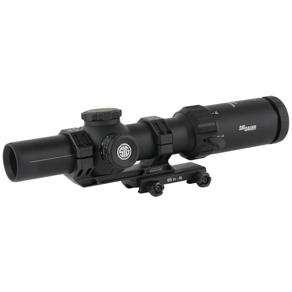 Sig Sauer TANGO MSR Rifle Scope 1-10X26 First Focal Plane MSR BDC10 Reticle Illuminated 26mm Objective 34mm Main Tube Black Includes 1.53"34mm Alpha-MSR Cantilever Mount and Flipback Lens Covers 