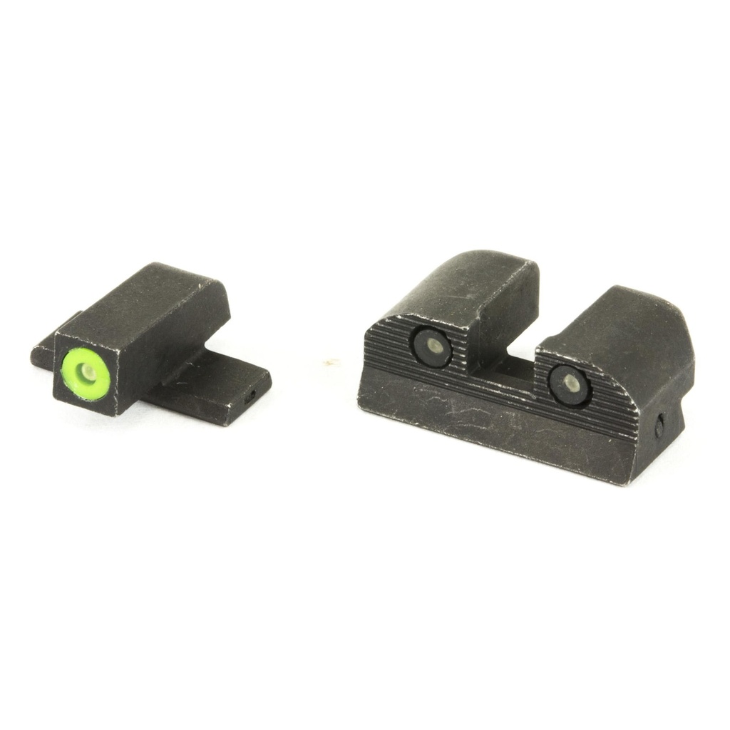 Sig Sauer XRay Day/Night Sight #8 Tritium Green Front Sight #8 Square Notch Rear Sight, Fits Sig P224 9/357/40. P226 9/357, P228, P229 9/357/40, P239 9/357/40, P290 9/380, P320 Sub Compact 9/357 and SP2022 9/357 