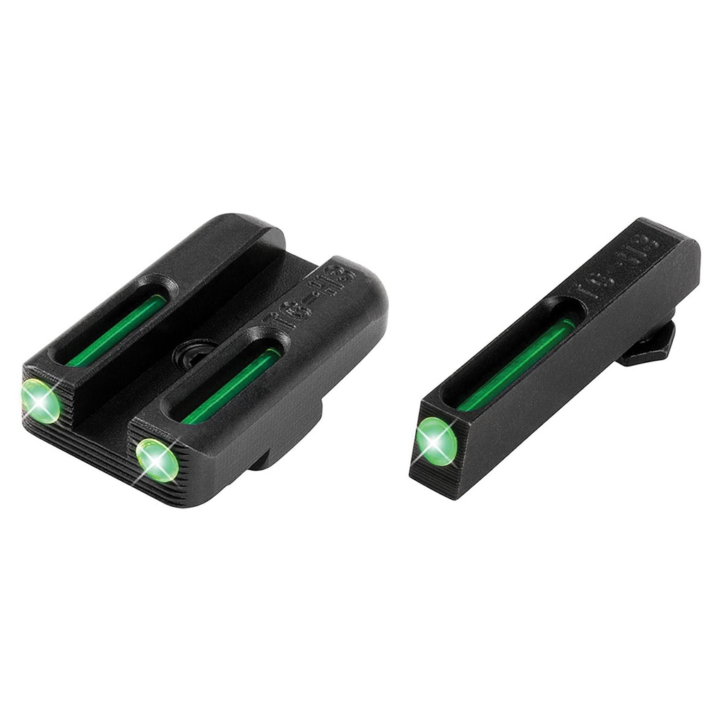 TRUGLO Brite-Site Tritium/Fiber Optic Sight Fits Glock 42/43 Green Finish 