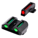 TRUGLO Fiber Optic Sight Set For Kimber Green Rear Fibers Red Front 