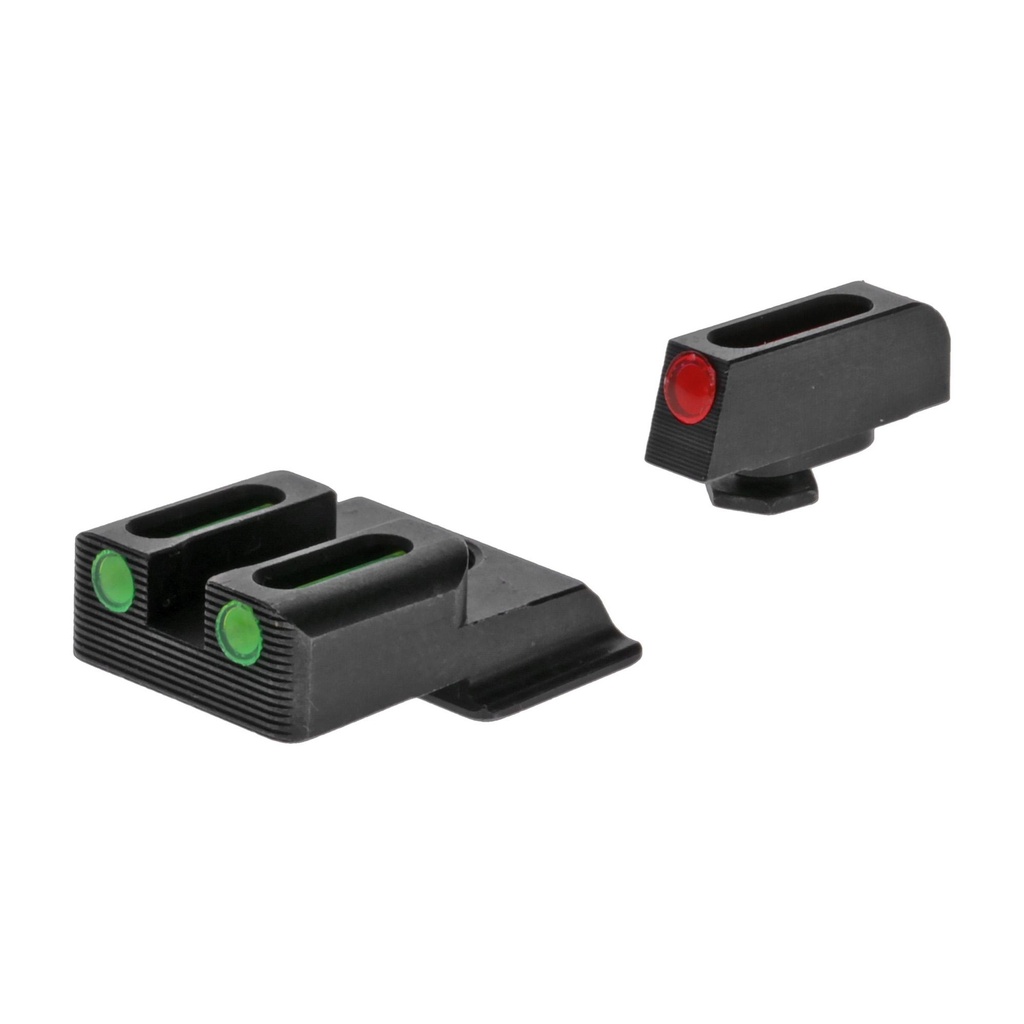 TRUGLO Brite Site Fiber Optic Red Front 3 Dot Sight Green Rear Sight Fits S&W Shield 380EZ 