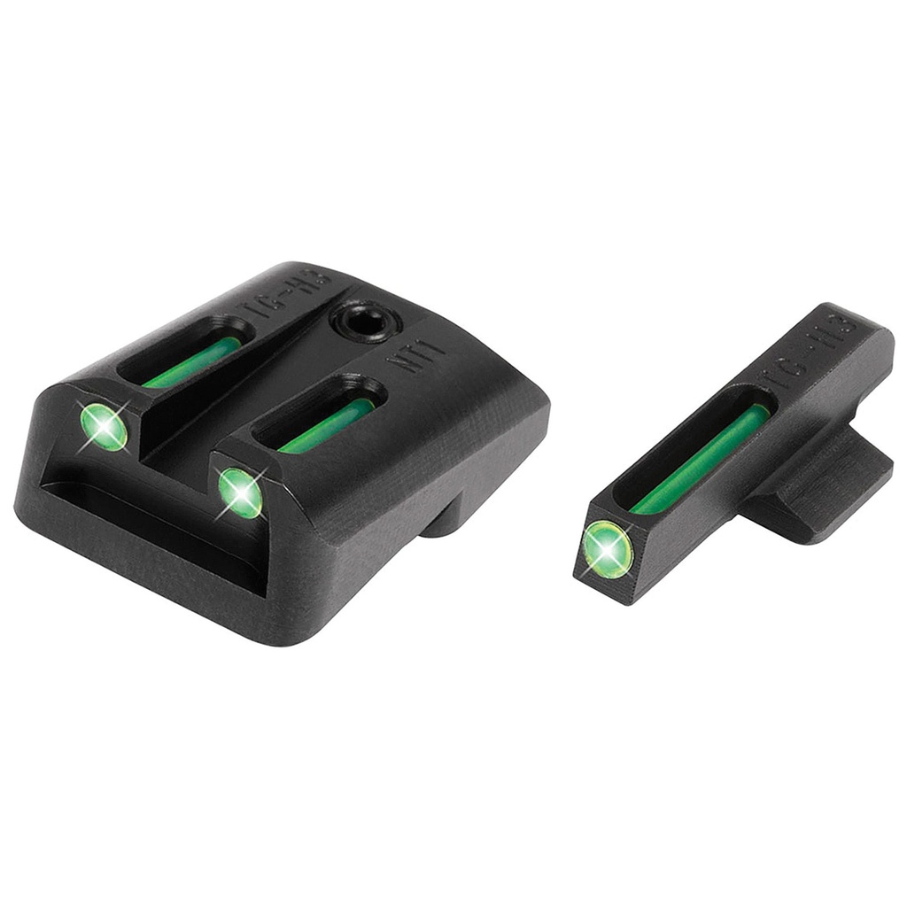 TRUGLO Brite-Site Tritium/Fiber Optic Sight Fits 1911 Government Green 