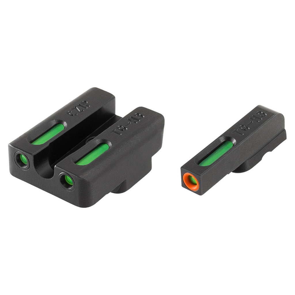 TRUGLO Brite-Site TFX Pro Sight Fits CZ 75 Series Tritium/Fiber-Optic Day/Night Sight 24/7 Brightness Orange Ring on Front Sight 