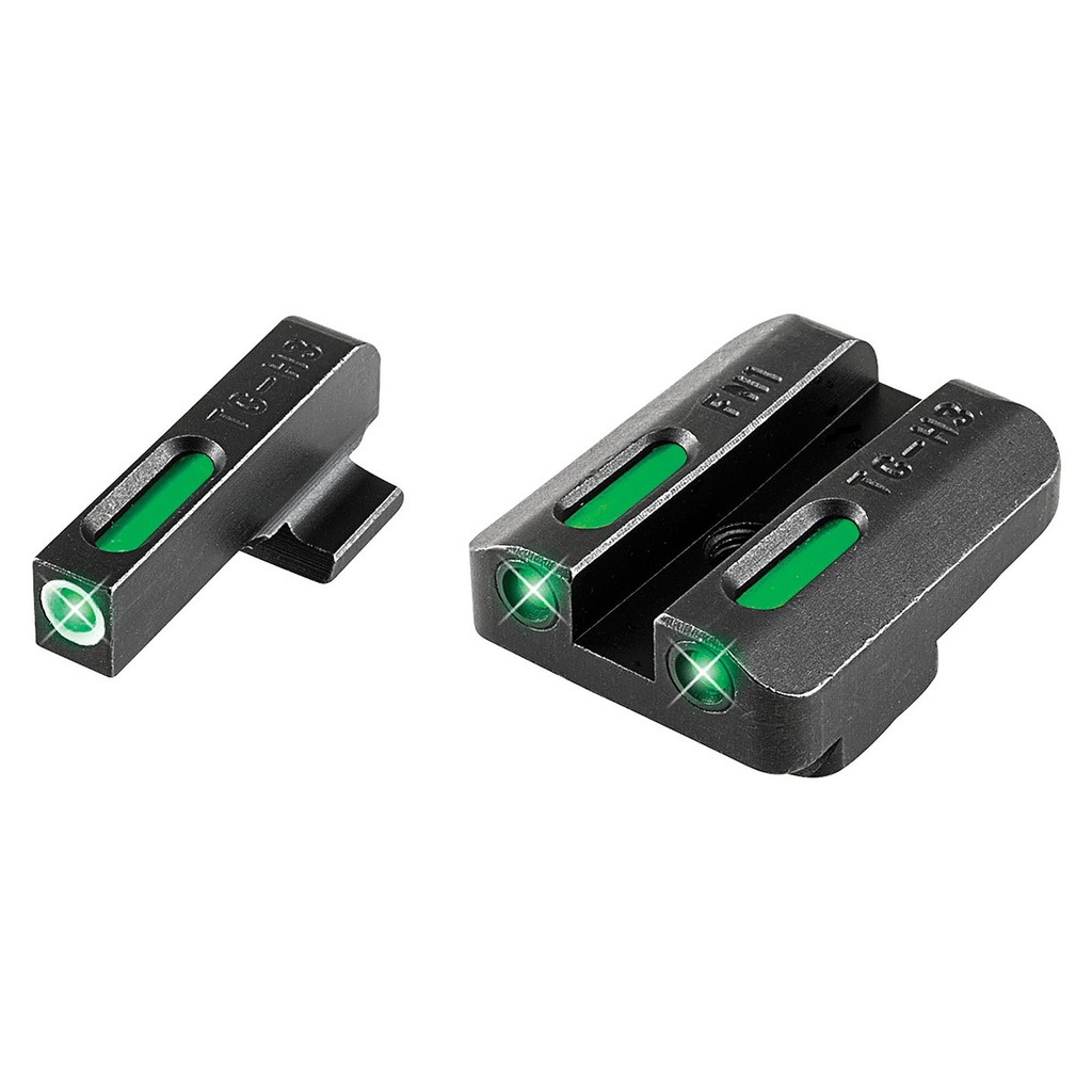 TRUGLO TFX Sight Day/Night Sight Set For FN FNX Front Sight Color Green W/ White Focus Lock Ring Rear Sight Color Green Green Tritium 
