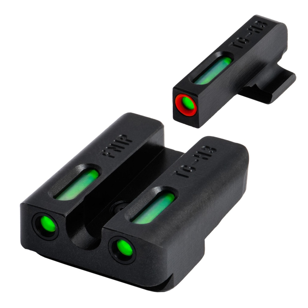 TRUGLO TFX Pro Sight Set Fits FN FNX 9 Tritium/Fiber-Optic Day/Night Sight 24/7 Brightness Orange Ring on Front Sight 