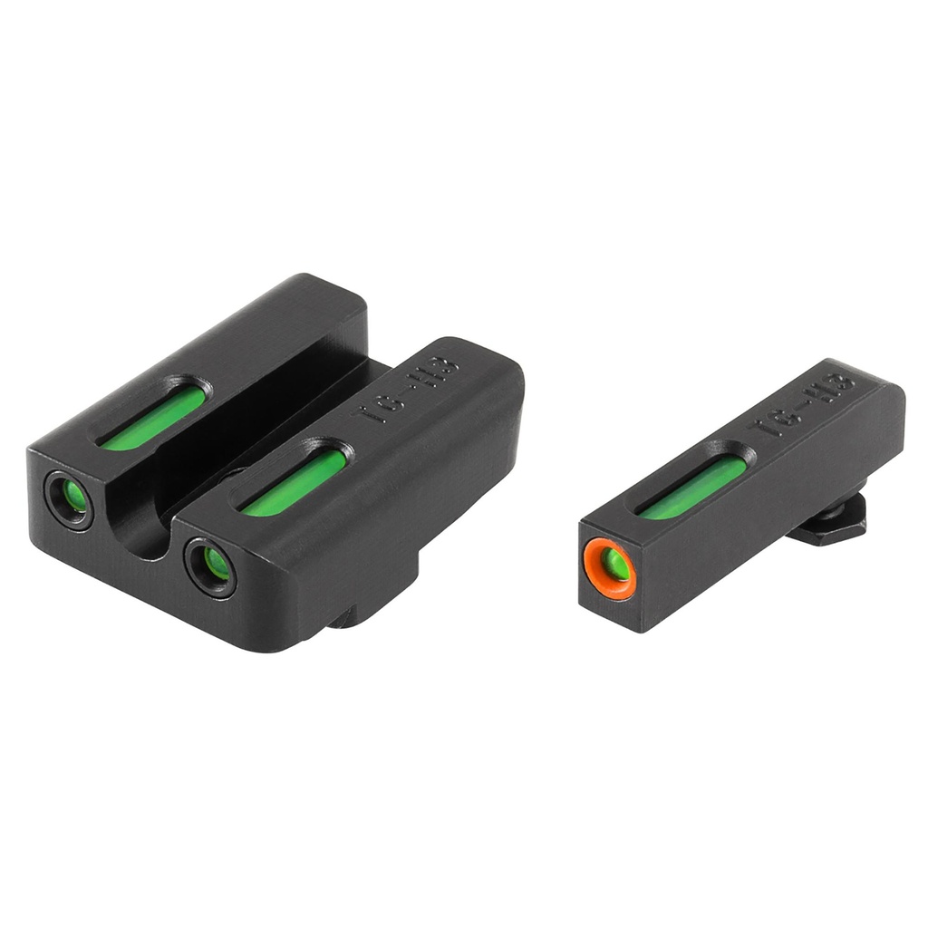 TRUGLO Brite-Site TFX Pro Sight Fits Glock 20,21,29,30,31,32, Tritium/Fiber-Optic Day/Night Sight 24/7 Brightness Orange Ring on Front Sight 