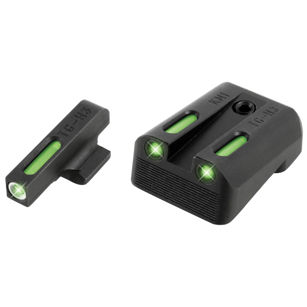 TRUGLO Brite-Site TFX Sight Fits Kimber 1911 models with Fixed Rear Sights (Excluding Micro Series) Tritium/Fiber-Optic Day/Night Sight 24/7 Brightness 