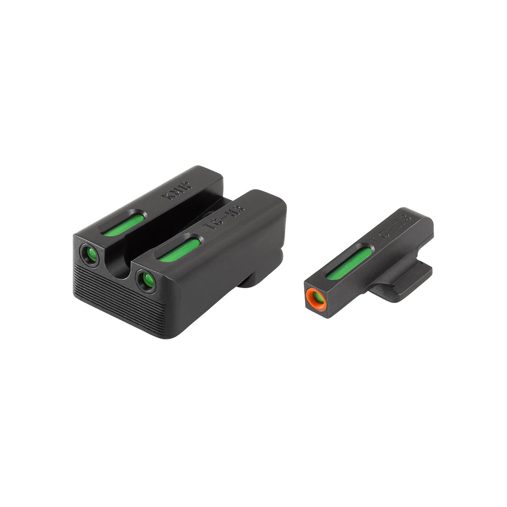 TRUGLO Brite-Site TFX Pro Sight Fits Kimber 1911 Models with Fixed Sights Tritium/Fiber-Optic Day/Night Sight 24/7 Brightness Orange Ring on Front Sight 