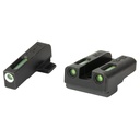 TRUGLO TFX Brite Site Day/Night Sight Set For Sig P365 Front Sight Color Green W/ White Focus Lock Ring Rear Sight Color Green Glows In The Dark No Batteries Or Light Exposure Required 