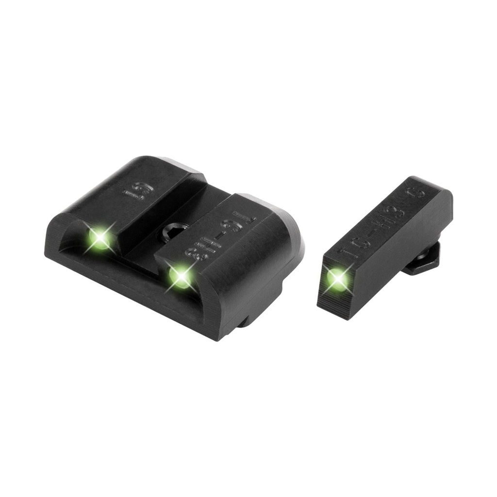 TRUGLO Brite-Site Tritium Sight Fits Glock 17,17L,19,22,23,24,26,27,33,34,35,38,39, Green 
