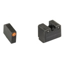 TRUGLO Tritium Pro Sight Set Fits Glock 42/43/43X MOS Green Tritium Orange Ring on Front Sight 