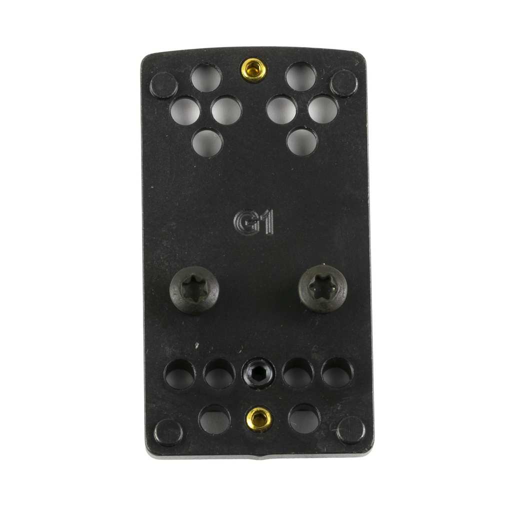 TRUGLO Pistol Red Dot Sight Mount Fits Glock Coverts Factory Rear Sight Dovetail to TRUGLO TRUTEC Micro (TG8100B, TG8100BM, TG8100G)/Vortex/EOTech/Burris/Meopta Nitride Finish Black 