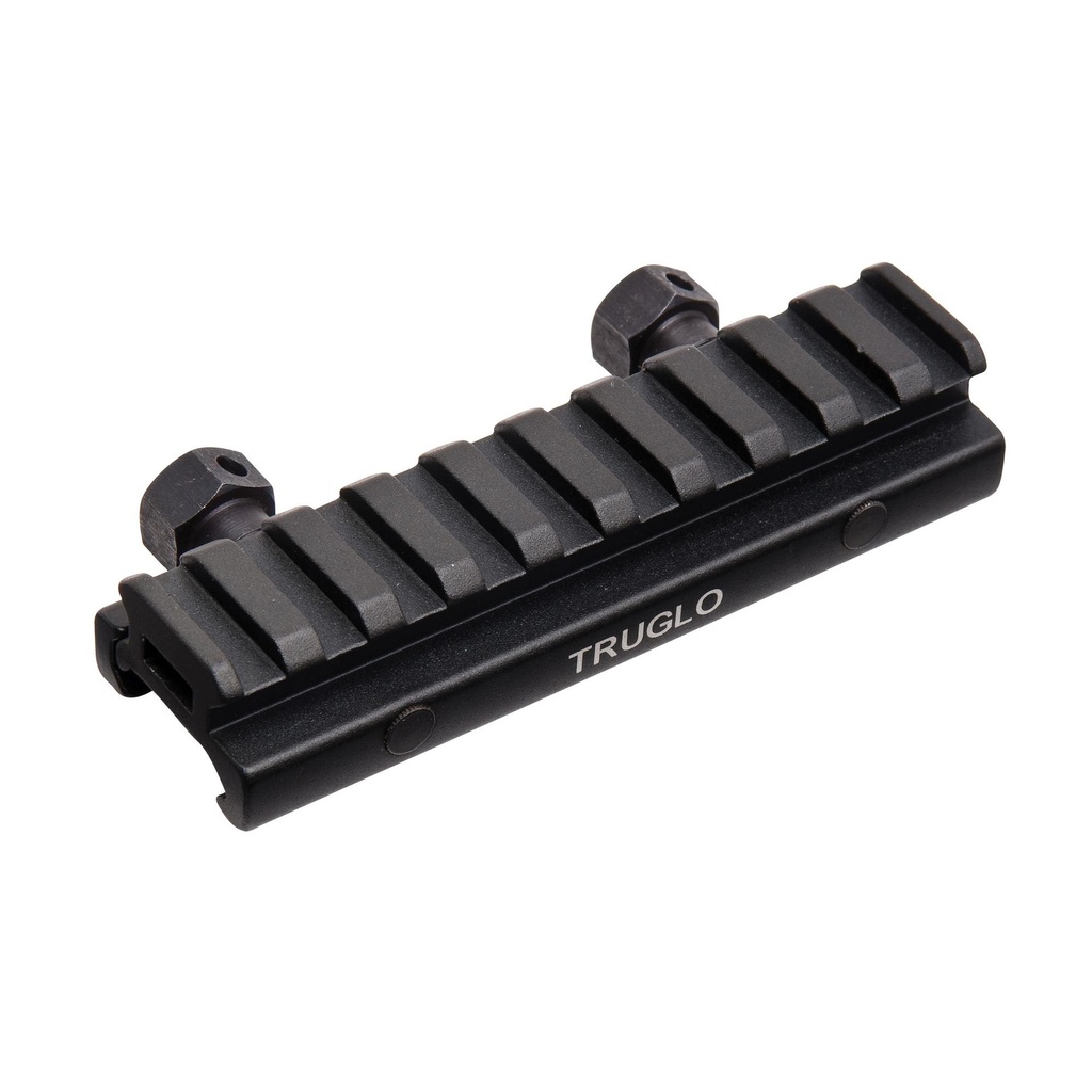 TRUGLO Picatinny Style Riser Mount Raises Mounting Surface by 1/2" approximately 4" in length Black 