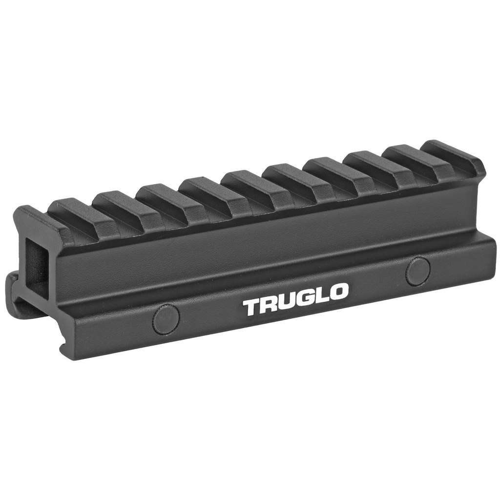 TRUGLO RISER MOUNT PICATINNY Riser Black Picatinny Style Riser Mount Raises Mounting Surface by 3/4" 