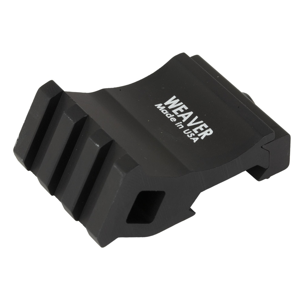 Weaver Offset Rail Adapter Fits Picatinny Matte Finish Black 
