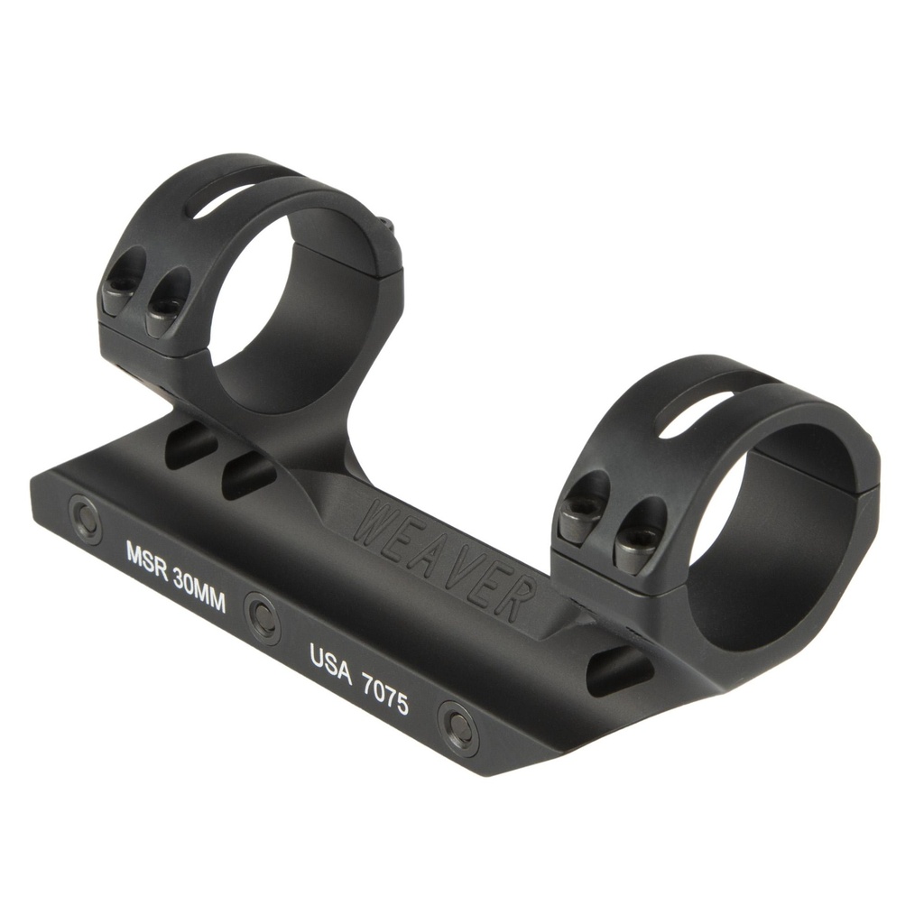 Weaver MSR Mount 30mm Aluminum Fits Picatinny Matte Finish Black 