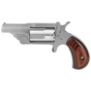 North American Arms Mini Revolver Ranger II SA 22 WMR 1.625" Barrel Silver 5Rds