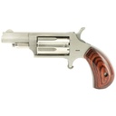 North American Arms Mini Revolver SA 22LR/22 WMR 1.625" Barrel Silver 5Rds 