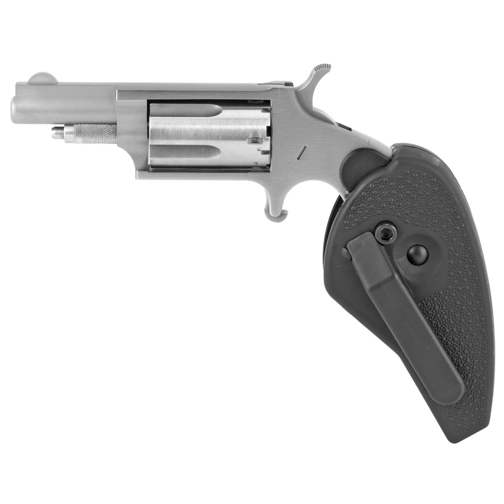 North American Arms Mini Revolver SA 22 WMR 1.625" Barrel Silver 5Rds 