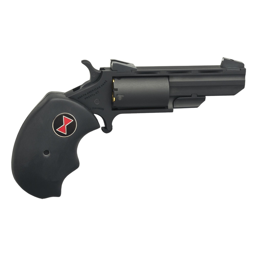 North American Arms Black Widow SA 22 WMR 2" Barrel Black 5Rds 