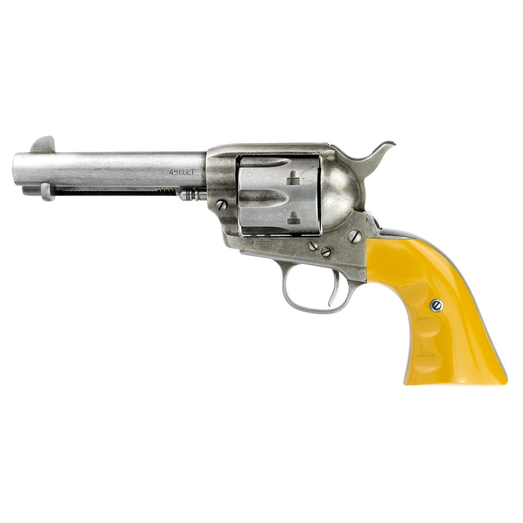 Cimarron Rooster Shooter SA 45LC 4.75" Barrel 6Rds Silver