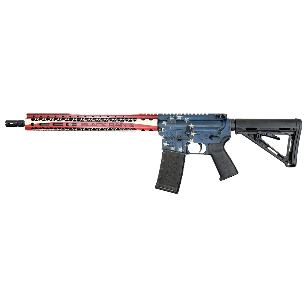 Black Rain Ordnance Spec+ 5.56 16" Cerakote Betsy Ross Flag Black 30 Round