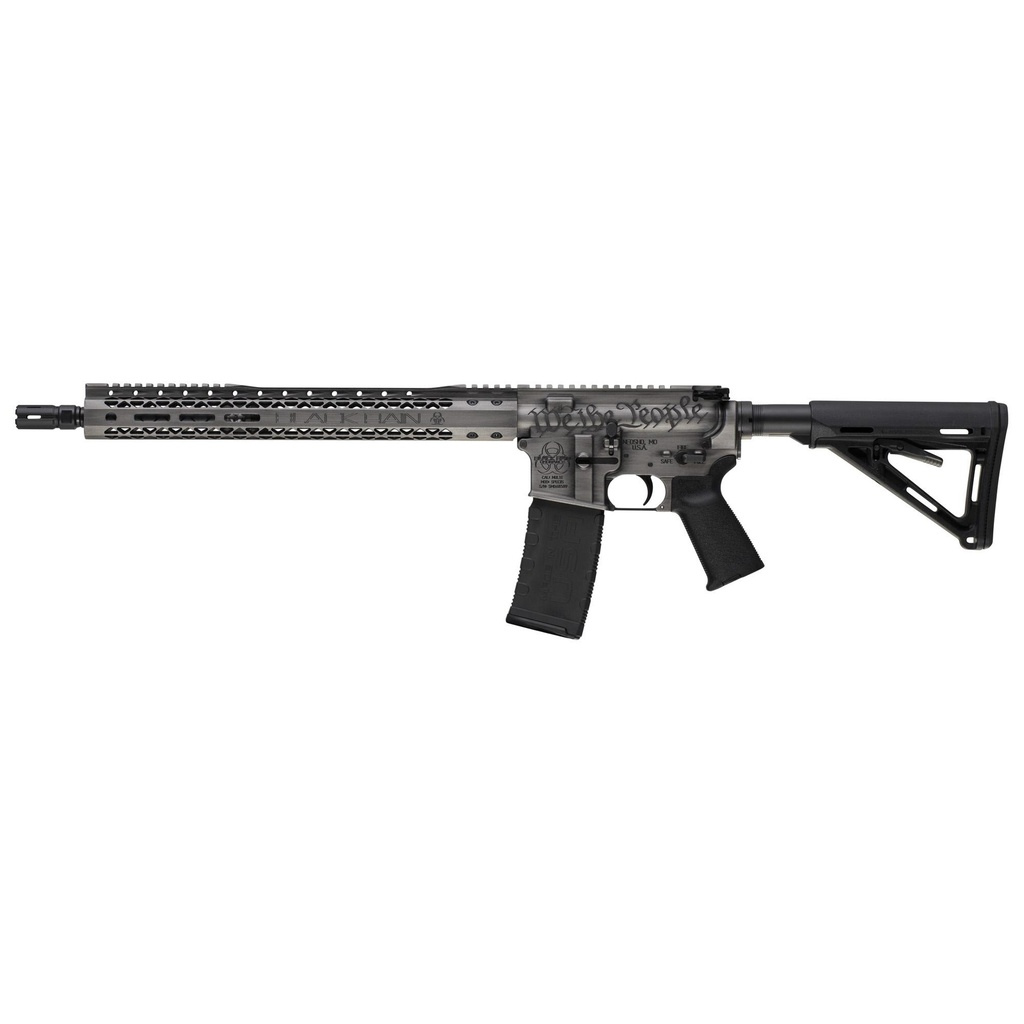 Black Rain Ordnance We The People .223 Remington/5.56 16" Cerakote Titanium Battleworn Free Float M-LOK 30 Round