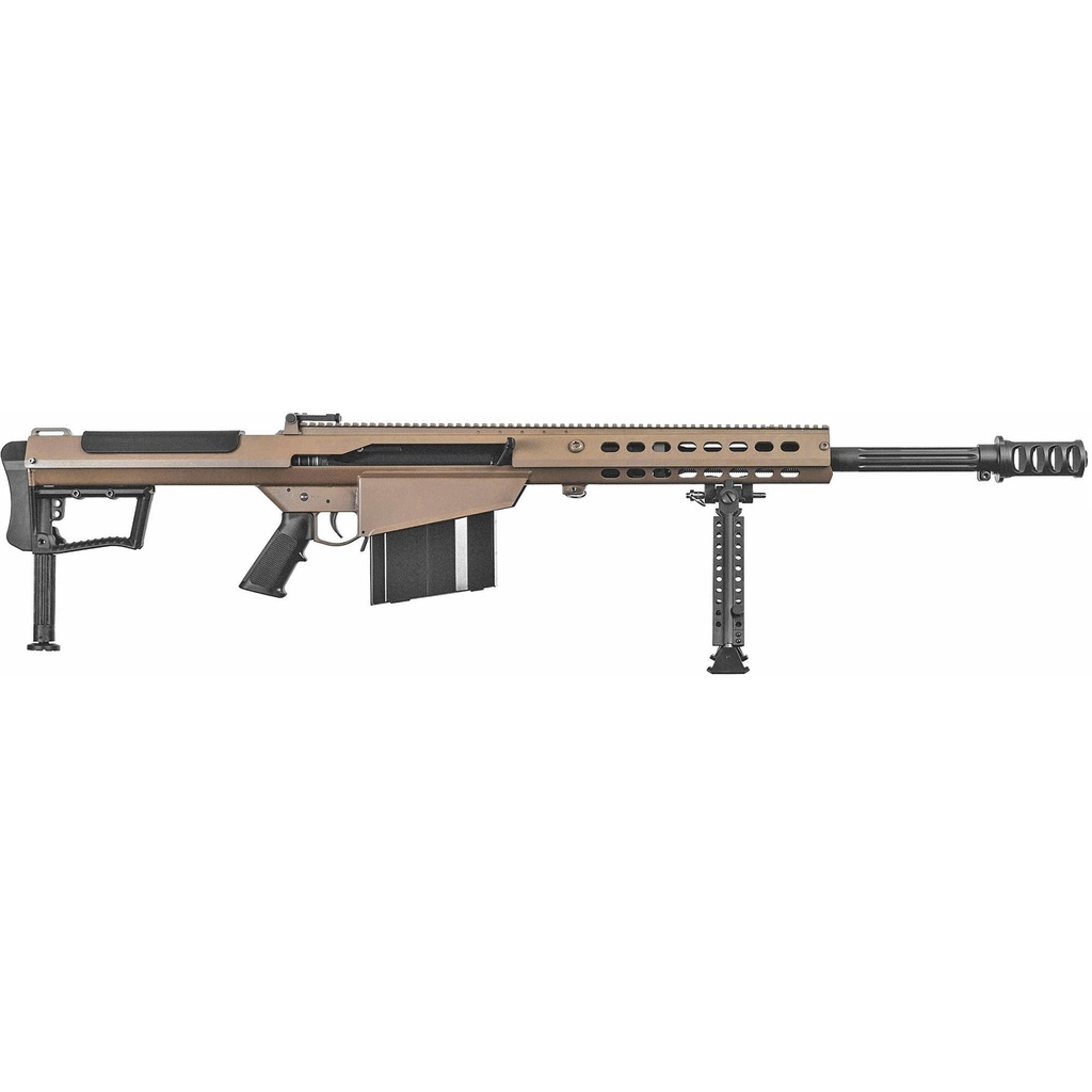 Barrett M107A1 .50 BMG 20" FDE Semi-Automatic Rifle 10 Round