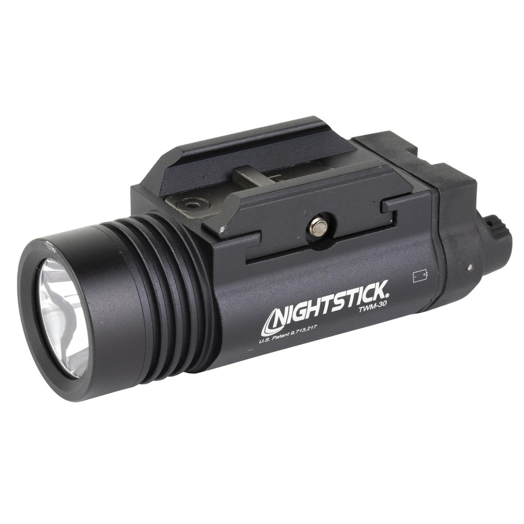 Nightstick TWM-30 Tactical Weapon-Mounted Light 1,200 Lumens 9,379 Candela Black 1.75 Hours of Runtime IP-X7 Waterproof 