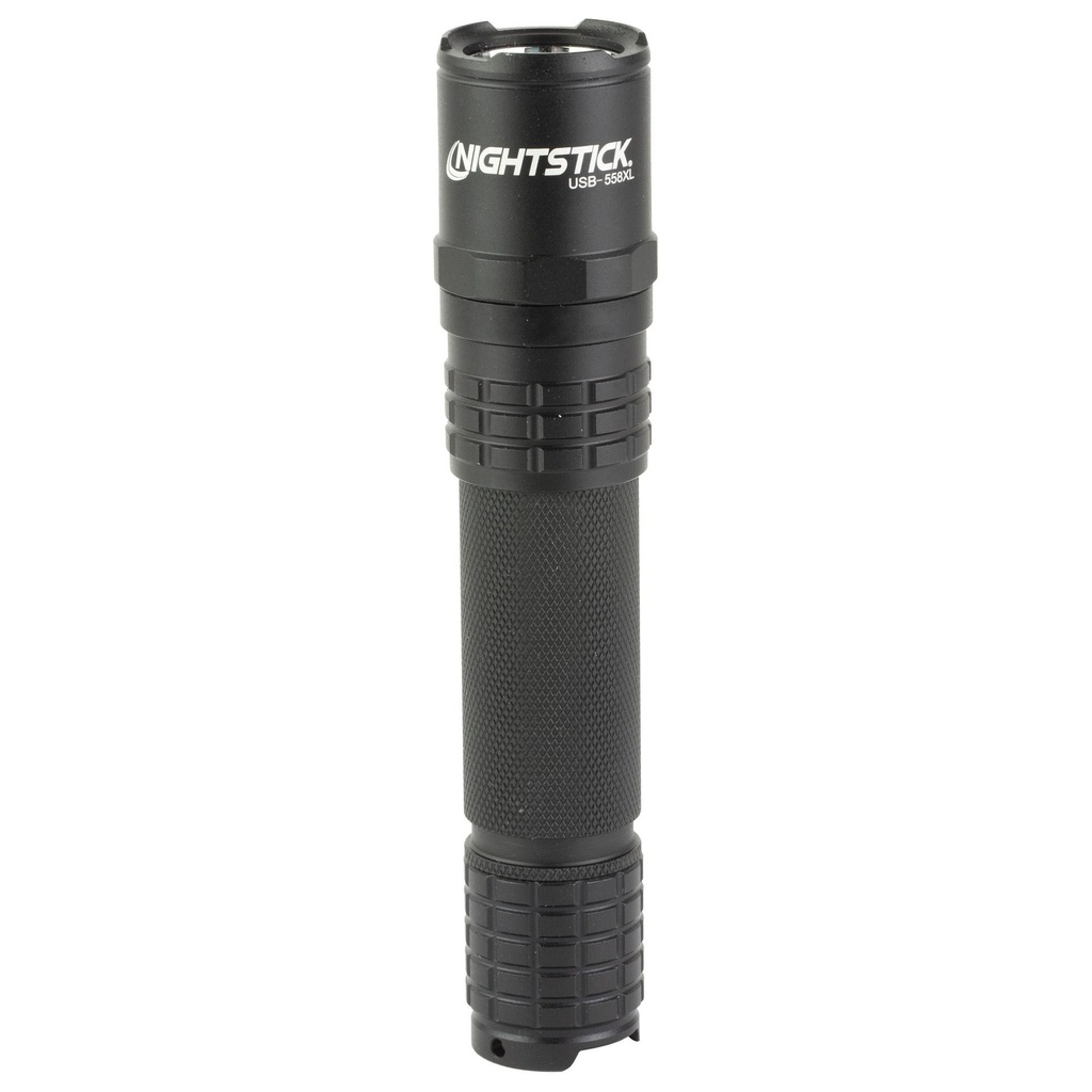 Nightstick USB-558XL Rechargeable Tactical Flashlight 1100 Lumens 11,3843 Candela Black 2 Hours of Runtime IP-X7 Waterproof 