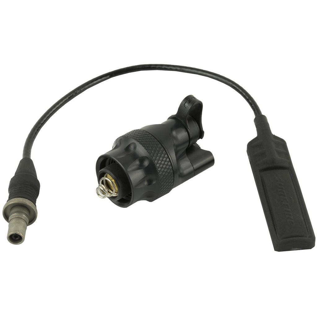 Surefire Part Scoutlight Includes A Click On/Off Pushbutton Switch And ST07 Switch Assembly With 7" Plug-In Momentary-On Remote Tape Switch Black 