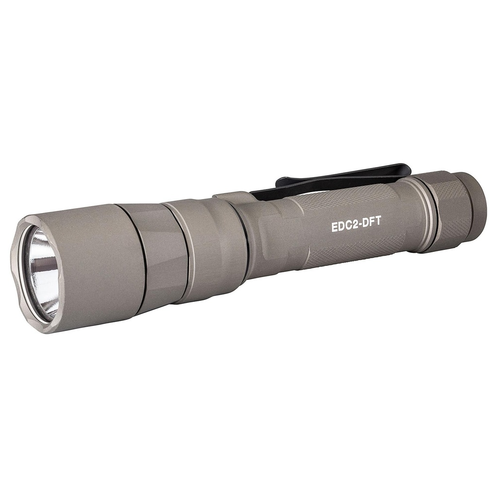 Surefire Everyday Carry Light (EDC-2-DFT) Dual-Fuel Turbo Flashlight 700 Lumens Anodized Finish Tan 