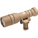Surefire M340C Scout Pro Flashlight LED 500 Lumens Tan 1913 Picatinny Mount installed MLOK Mount included Z68 On/Off Tailcap 