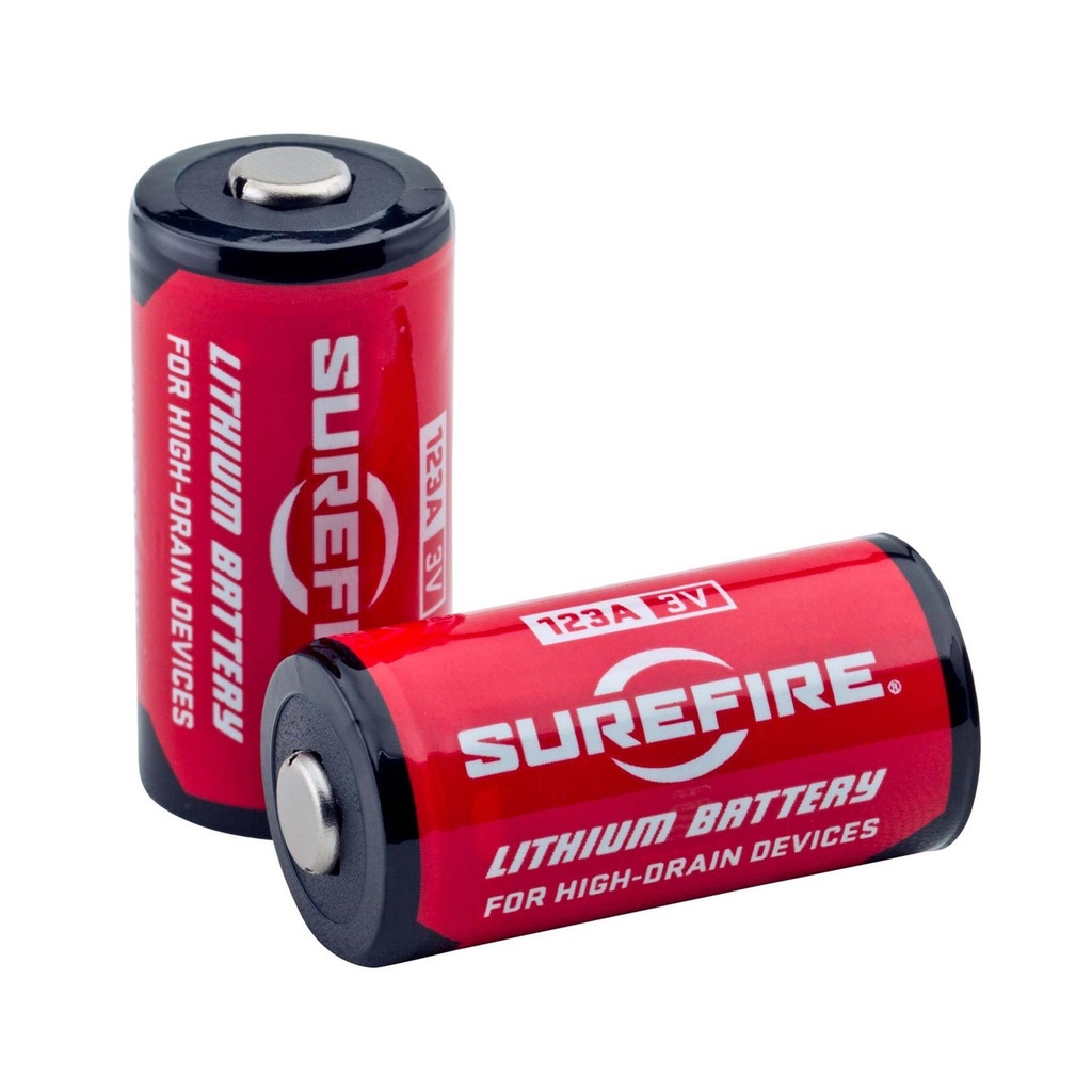 Surefire Fishbowl Battery Display CR123A Lithium 65 Pairs Red 
