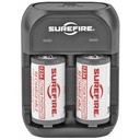 Surefire 2 Rechargeable LFP123 Batteries Includes Charger 