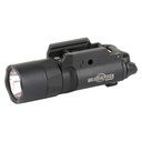 Surefire X300 Turbo Weaponlight White LED 650 Lumens 66,000 Candela Fits Picatinny and Universal Thumbscrew Attachment For Pistols Black 2x CR123 Batteries Included 