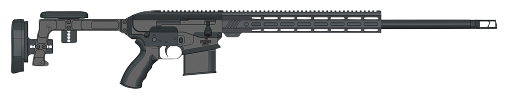 Bushmaster BA30 308 Win 24" Black Threaded Barrel 10Rds  Black Hard Coat Anodized 14" M-LOK Handguard