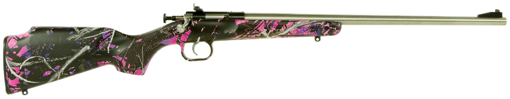 Crickett Youth 22 LR 16.12" Stainless Steel Barrel 1Rd Muddy Girl