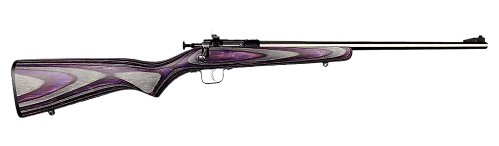 Crickett Youth 22 LR 16.12" Stainless Steel Barrel 1Rd Purple Laminate 