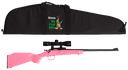 Crickett Youth Package 22 LR 16.12" Blued  Barrel 1Rd Pink Complete Package
