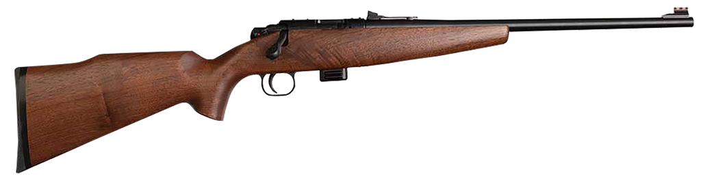 Crickett Model 722 Sporter Compact Youth 22 LR 16.25" Blued Barrel & Receiver 7Rds Walnut