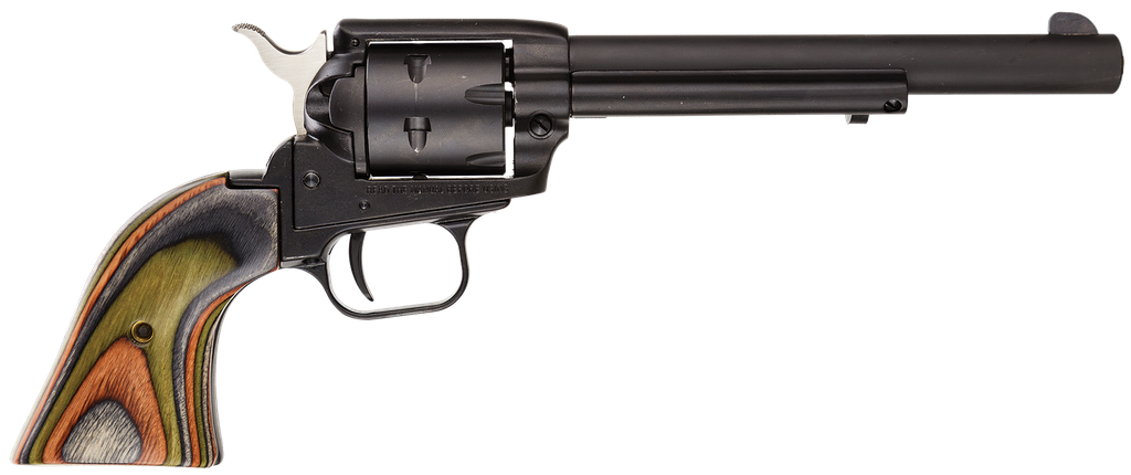 Heritage Rough Rider  22 LR/22 WMR 6.50" Black Satin Steel Barrel 6Rds Camo Laminate Grip 