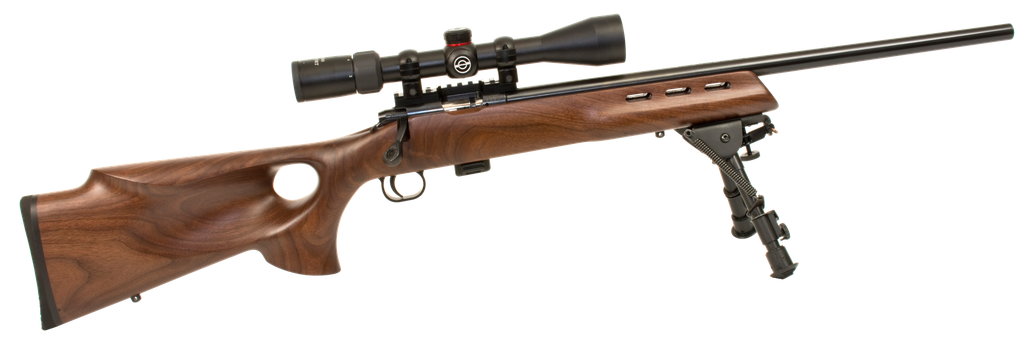 Crickett Model 722 Varmint Package Youth 22 LR 20" Blued Bull Barrel 7Rds 3-9x40mm Scope