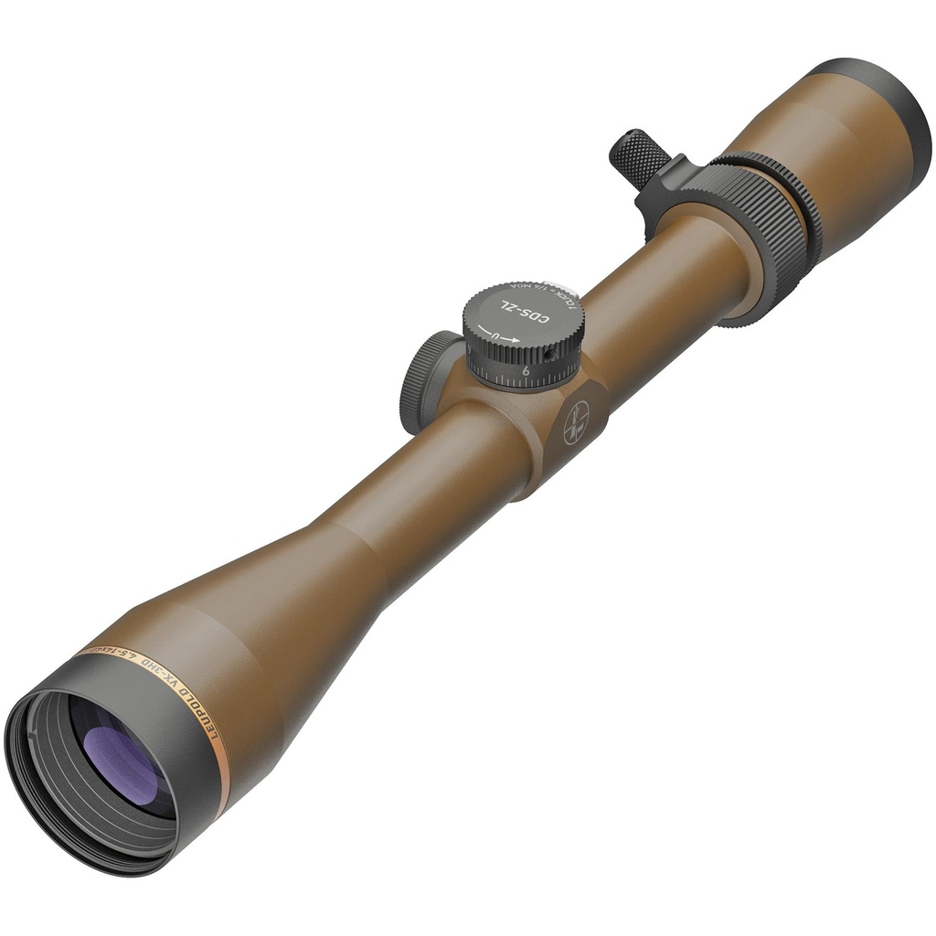 Leupold VX-3HD Rifle Scope 4.5-14X40 Wind-Plex Reticle 1" Matte Burnt Bronze Finish 